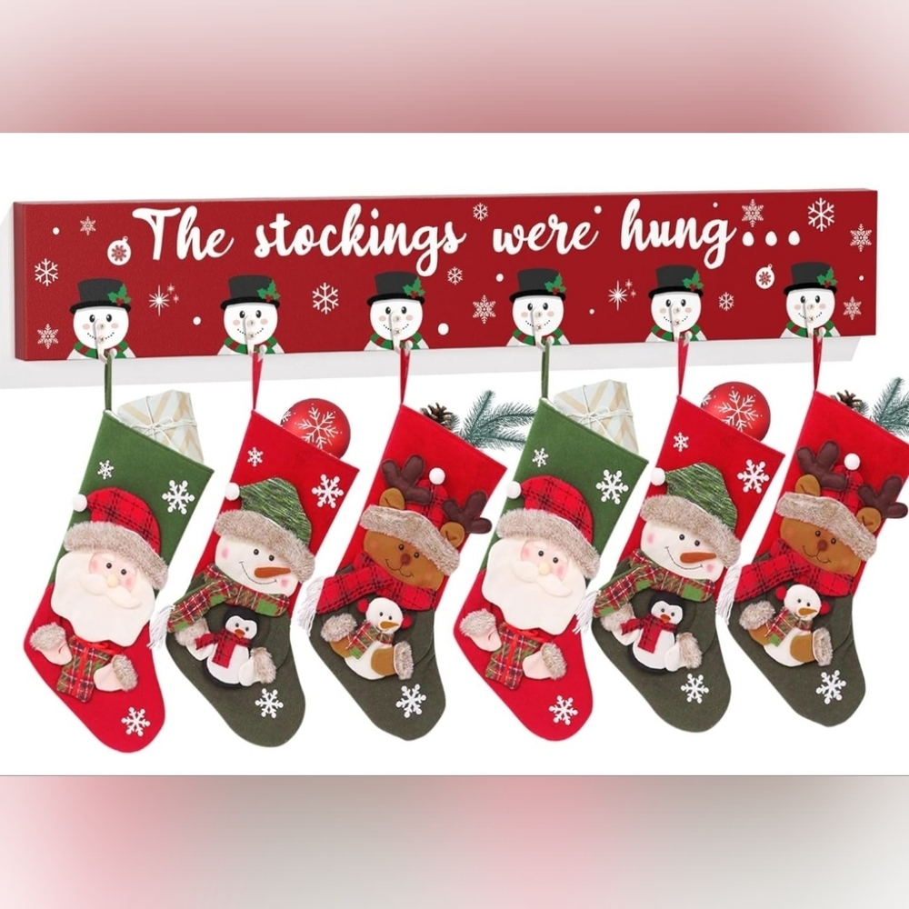 Christmas Stocking Holder Mantle